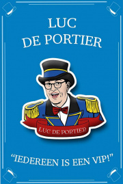 Pin van <a href="/lemma/Luc_de_Portier" title="Luc de Portier">Luc de Portier</a>, uitgebracht door de organisatie van de Efteling en Anton Pieck Verzamelbeurs in oktober 2024