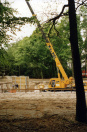 Fundering is gestort, eerste wandje wordt voorbereid, april